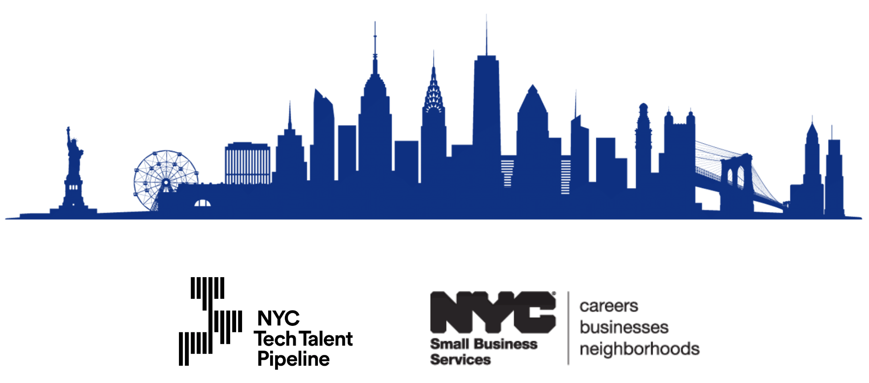 NYC Skyline and Logos from City of New York